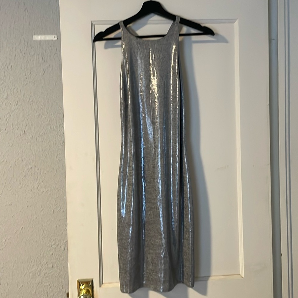 Silver racer back dress